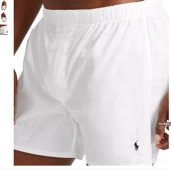 EUC Men's Polo Ralph Lauren 100% Cotton Classic Fit Boxer White Size XL - Picture 6 of 15